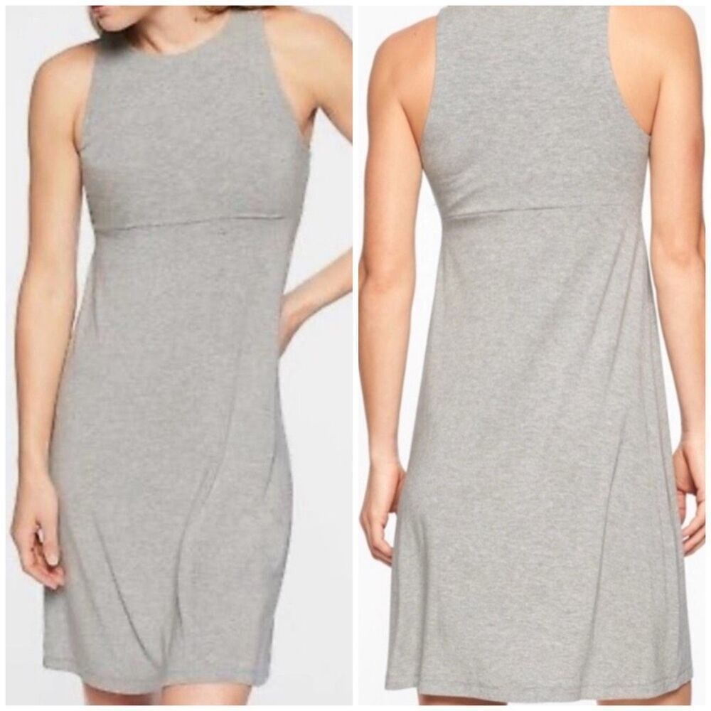 Athleta Santorini High Neck Dress size XS Heather Gray